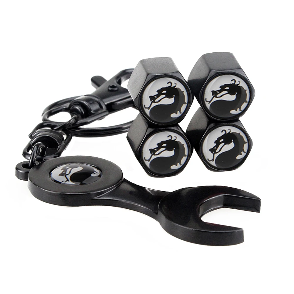 Стайлинг автомобиля крышка автомобильного клапана герметичная с логотипом Dragon