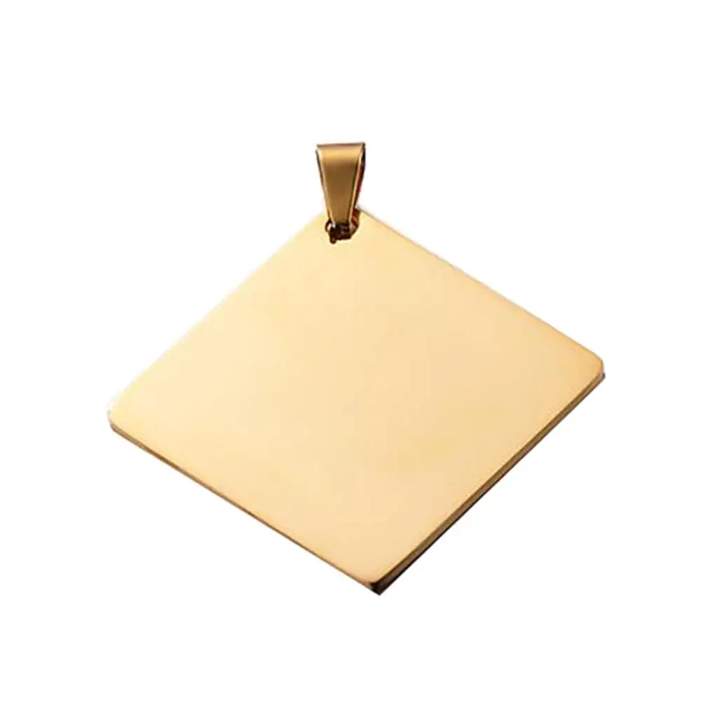 5 шт. подвеска бирка из нержавеющей стали 35 мм 4 цвета|Ожерелья с подвеской| |