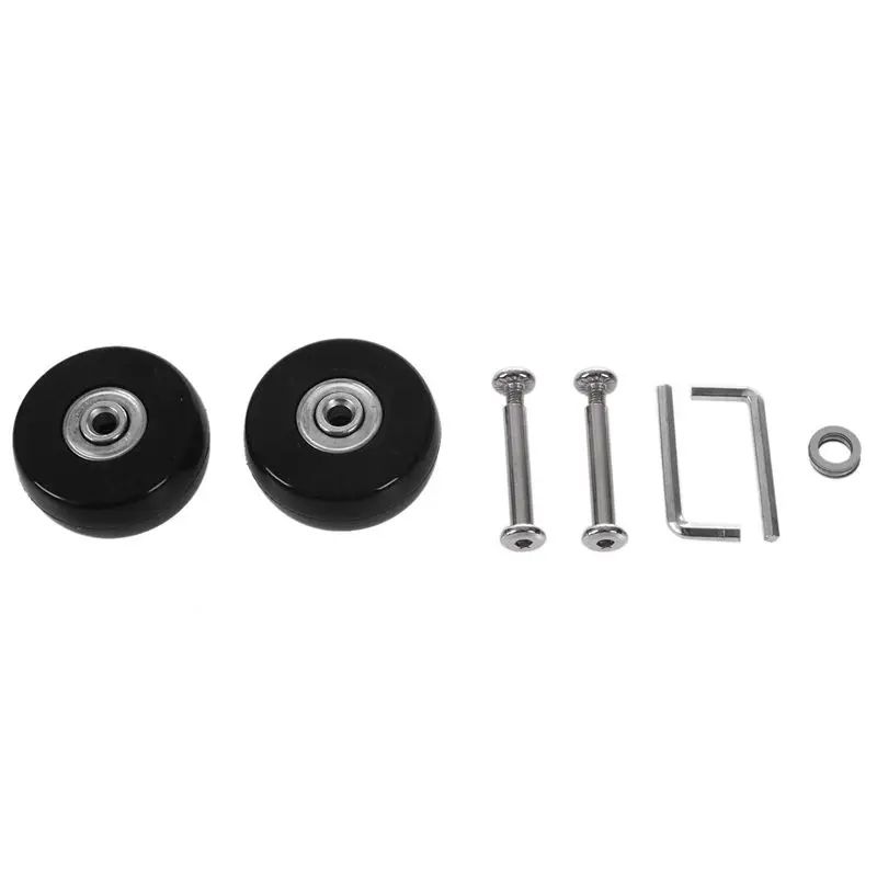 

2 Sets of Luggage Suitcase Replacement Wheels Axles Deluxe Repair Tool 50*20*6.1 mm