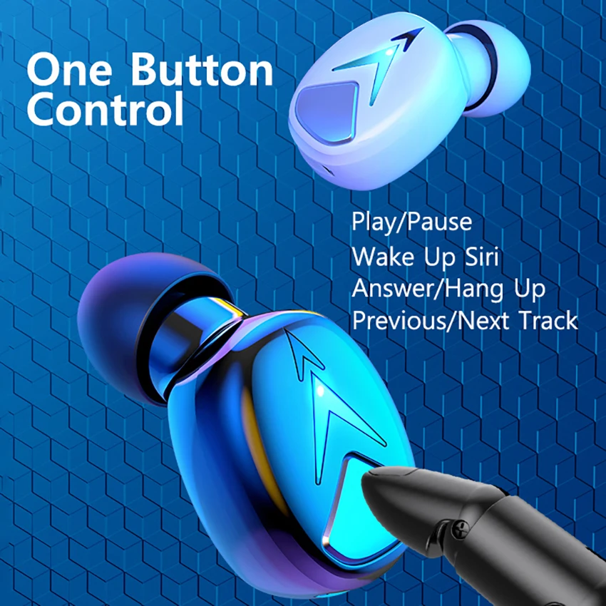 VAORLO одиночные мини невидимые Bluetooth 5 2 наушники TWS True Беспроводные Стерео Игровые
