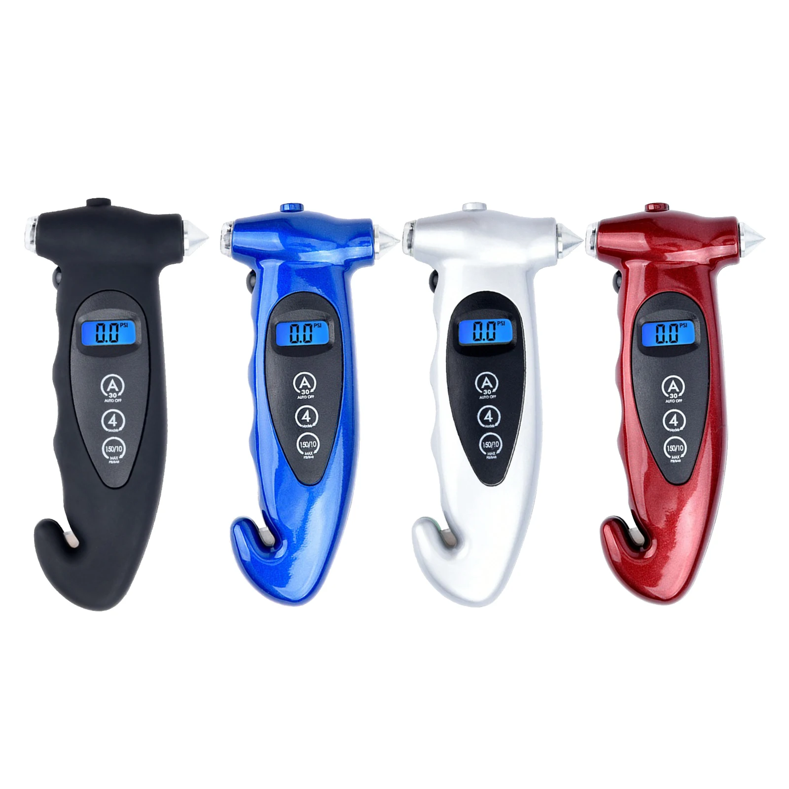 

Портативный измеритель давления в шинах 5 в 1, 0-150 PSI, высокоточный цифровой манометр с подсветкой для автомобильных шин