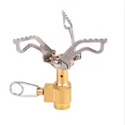 Уличная сверхсветильник Складная газовая мини-плита для кемпинга, горелка для готовки, 3000 Вт, 45 г, карманная газовая горелка для пикника, выживания, плита