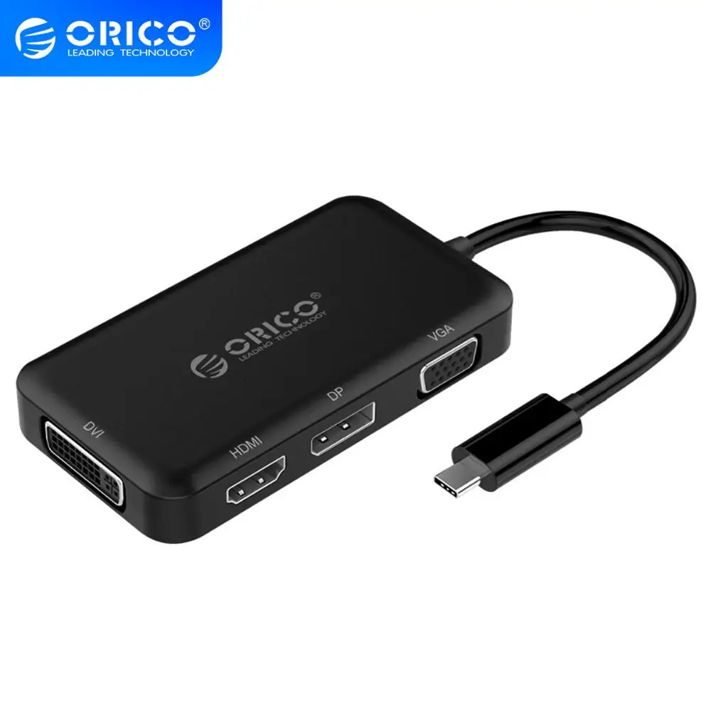 Usb концентратор ORICO Type C к HDMI VGA DP DVI адаптер для MacBook Samsung Galaxy S9 Huawei Mate 20 P20 Pro USB 3