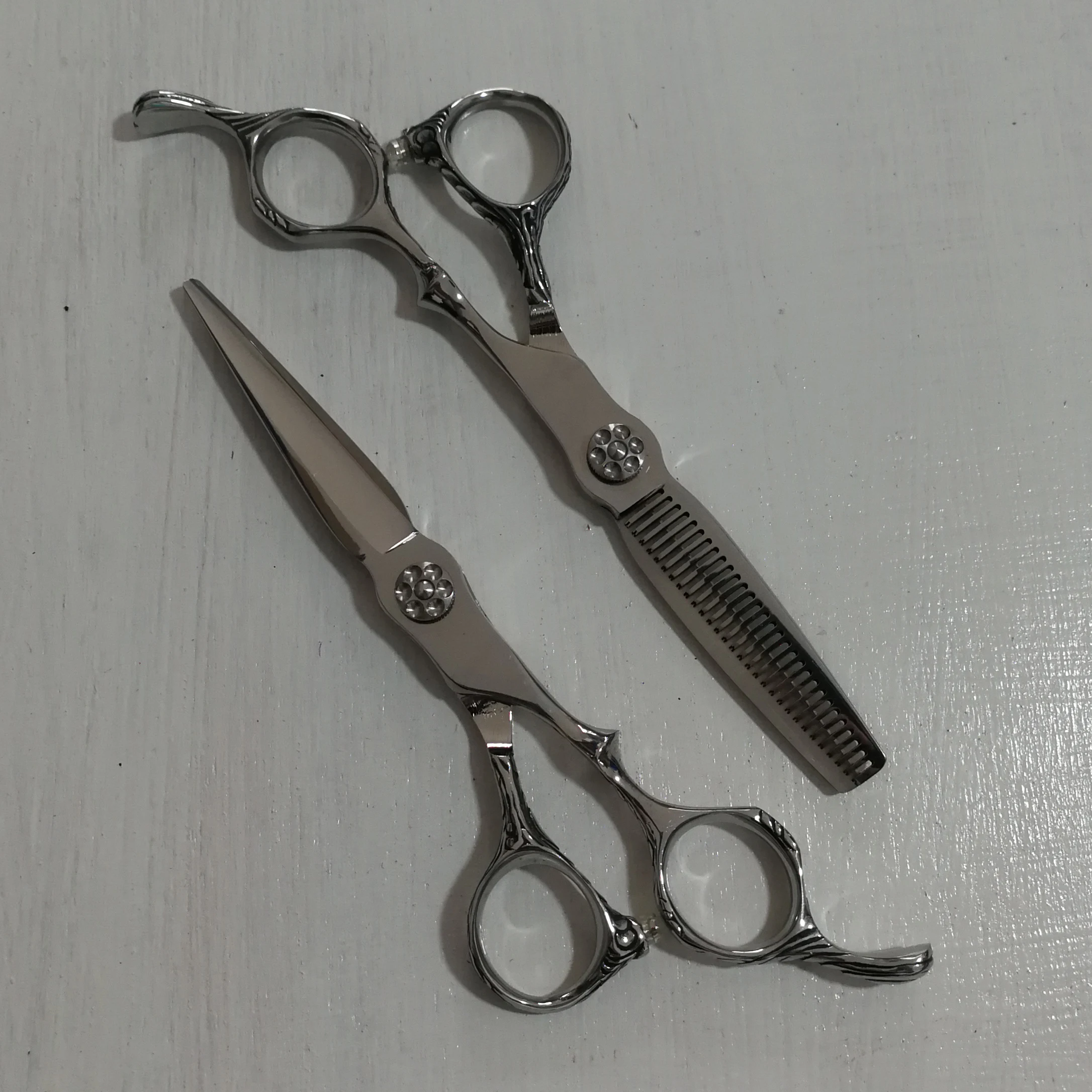 

SR-440-002 Professional japan 440c hair scissors set cutting shears thinning barber tools hairdressing scissors