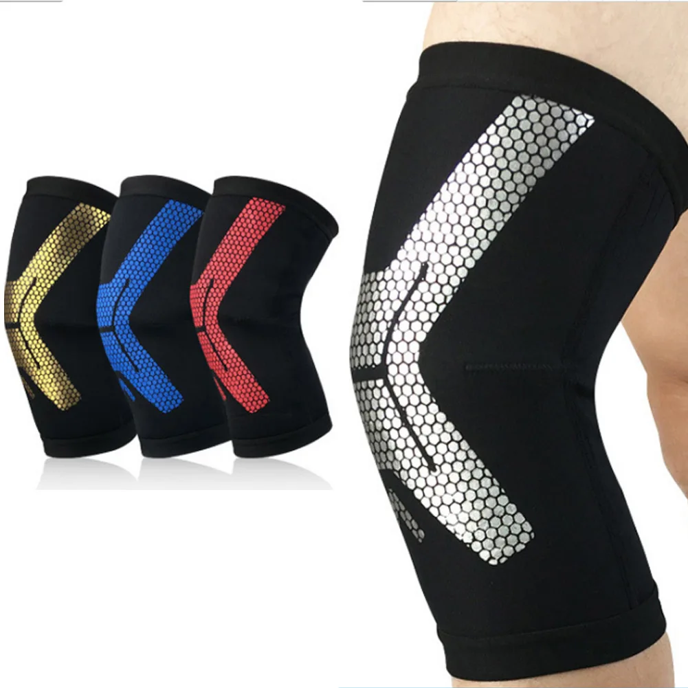 

2019 Hot Sale Leg Sleeve Knee Pad Guard Protector Gym Sports Kneepad for Basketball Football Cycling Climbing A7