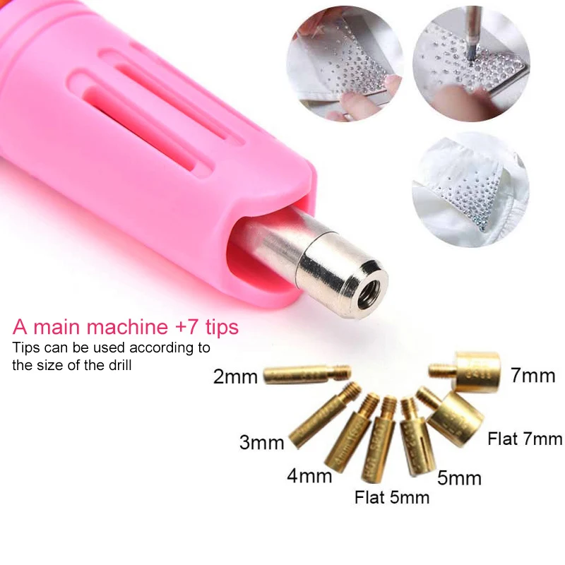 DIY аппликатор для исправления с 7 наконечниками 2000 шт. Стразы быстрый нагрев