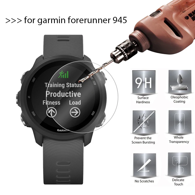 Ультра HD Прозрачная зеркальная защита для смарт-часов Garmin Forerunner 945 закаленное