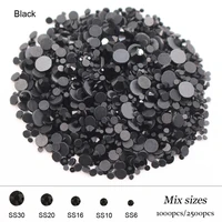 hot 10002500pcs ss6 ss30 rhinestones gems for clothing bags shoes decoration free shipping