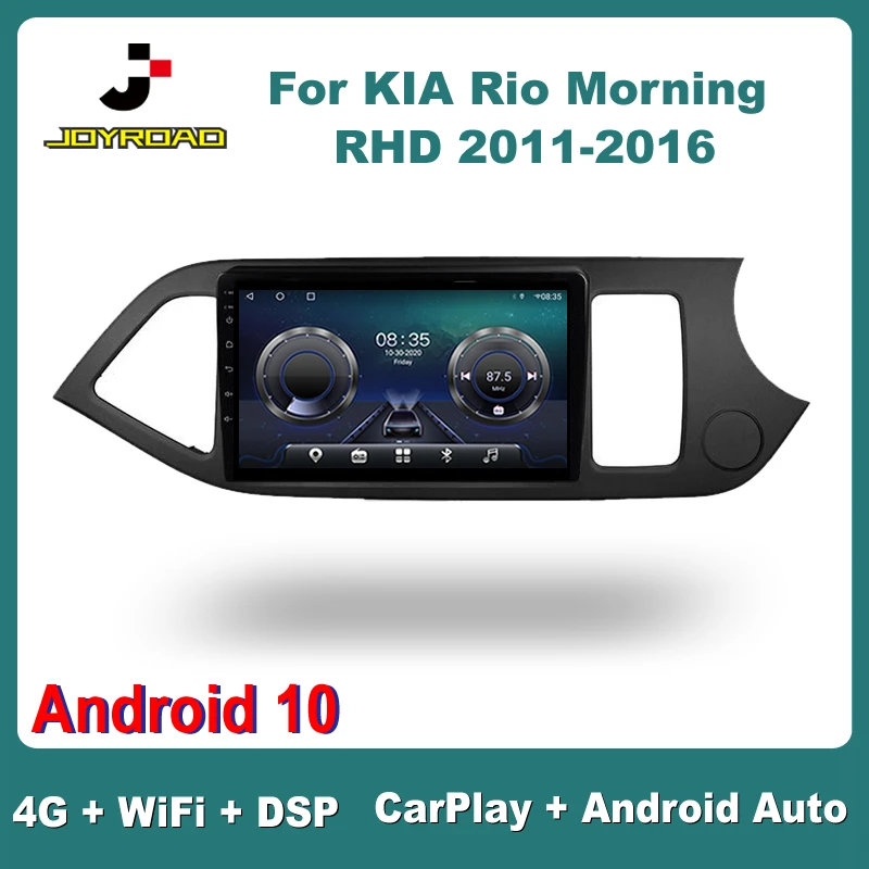 

9" For KIA Picanto Rio Morning 2011-2016 RHD Android 10 Carplay Auto 4G Sim WiFi Car Radio Stereo Multimedia Video Player 2Din