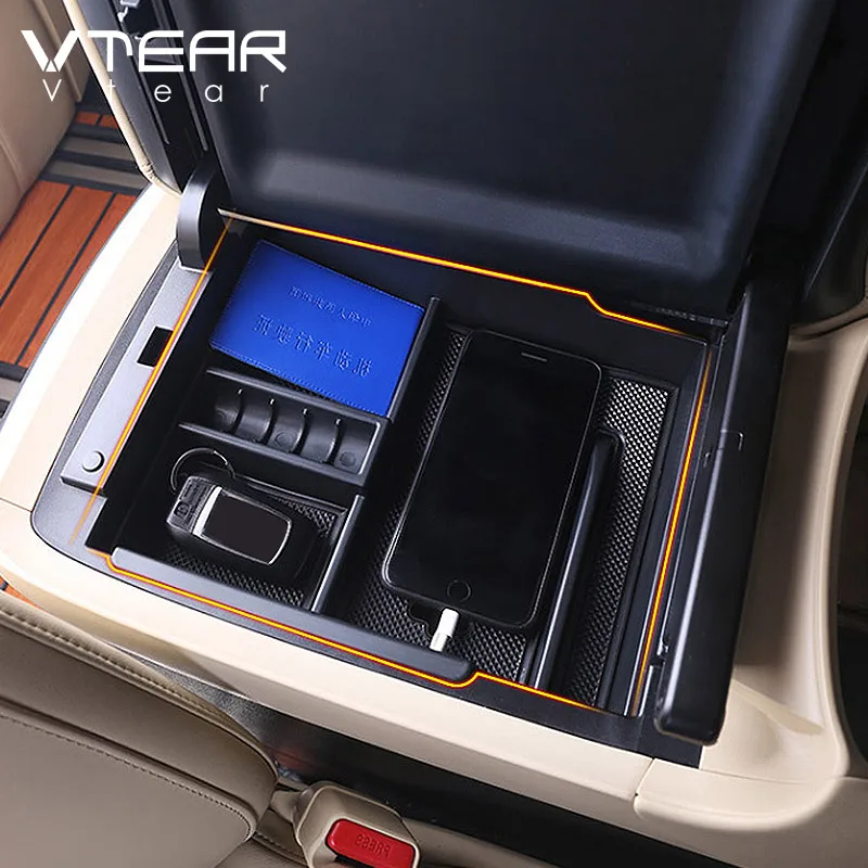 Vtear для Toyota ALPHARD VELLFIRE аксессуары автомобильный ящик хранения центральная консоль