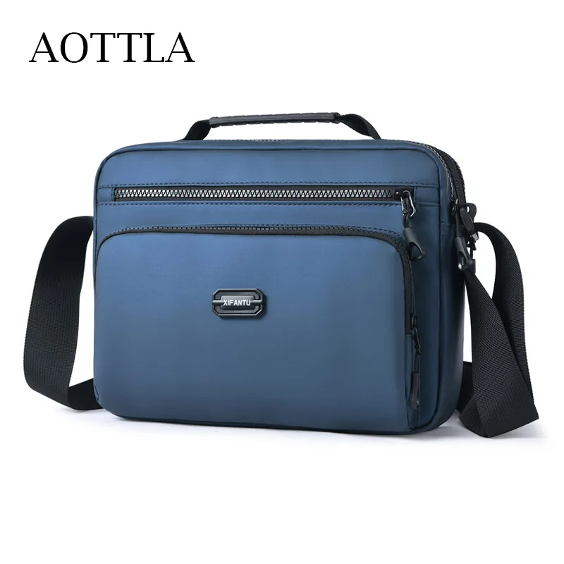 

AOTTLA Men's Shoulder Bag Nylon New Crossbody Bags For Male Busnies Bag Teenage Casual Messenger Bag Versatile Fashion Sling Bag