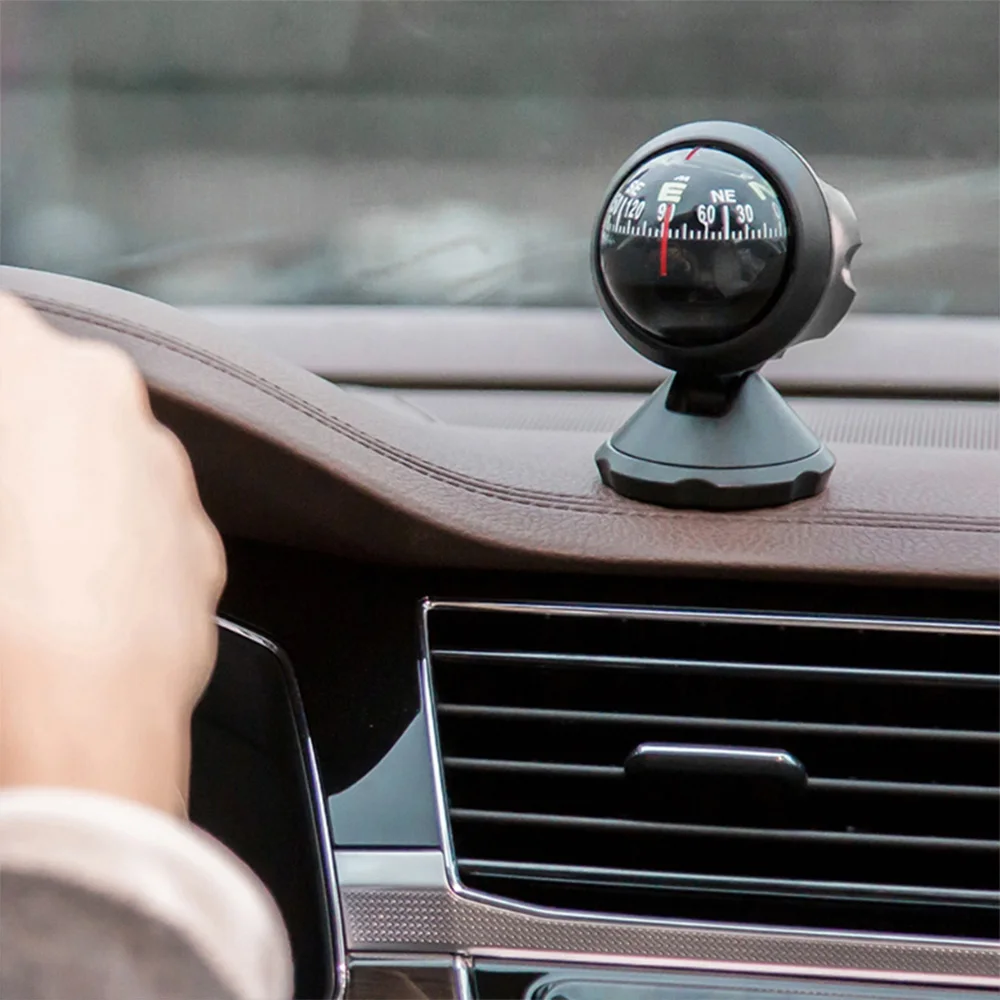 

4x4 accessories off road Mini Car Compass Flexible Navigation Dashboard Auto Ball Cup Vehicle Adhesive