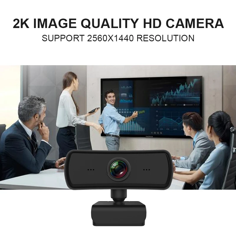 Веб-камера HD 2K 2560X1440P компьютер ПК веб-камера со встроенным микрофоном