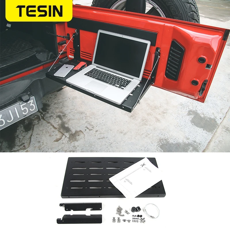 TESIN металлическая гибкая задняя дверь стол багажника стойка для груза держатель