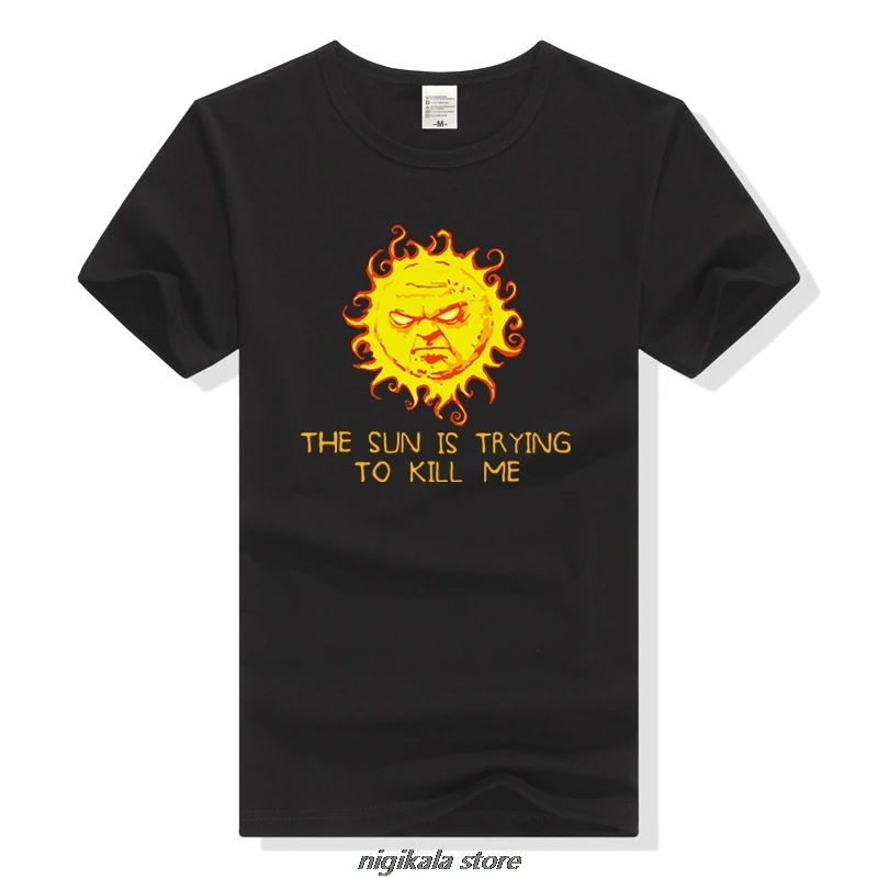TEEWINING The IT толпа Мужская забавная футболка с надписью Sun Is Kill Me Geek | одежда