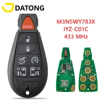 datong world car remote control key for chrysler town country jeep dodge m3n5wy783x iyz c01c id46 433mhz replacement smart card