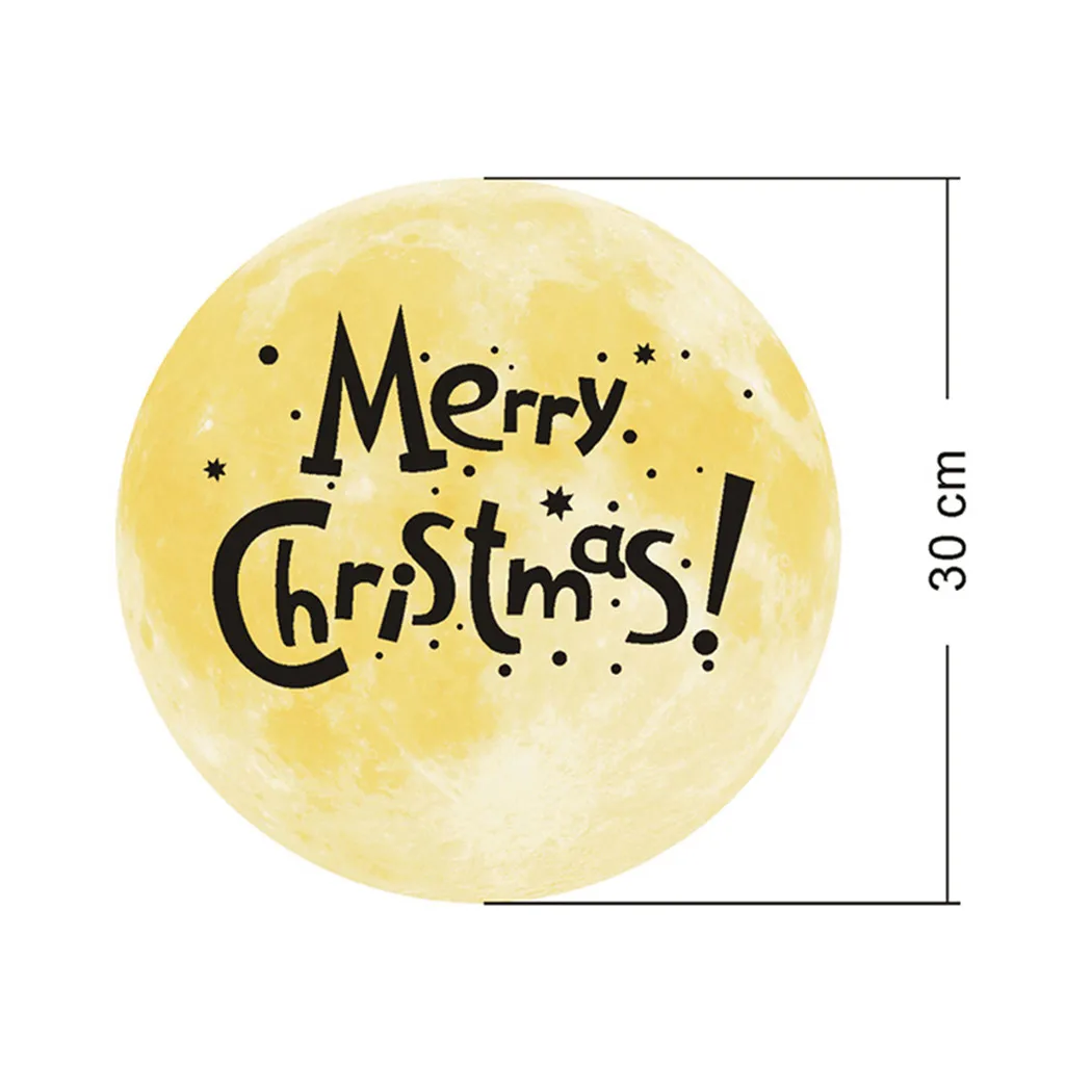 

Luminous Moon Wall Stickers Home Decoration Living Room Bedroom Decoration Home Decals Christmas Castle Deer Dark Moon Stickers