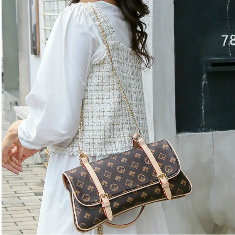 

Fashion Women Handbags Baguette Single Shoulder Bags For Female Chain Hasp Designer Armpit Women's Crossbody Bag Lady 2020