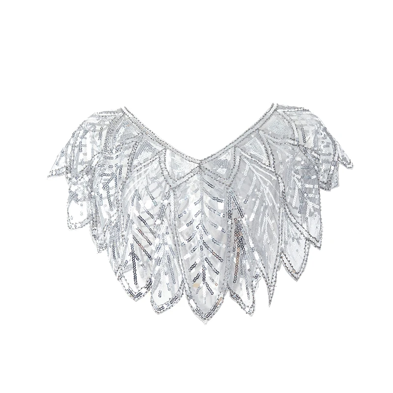 

4 Colors Summer Beading Elegant Shawl Wrap Black Lace Bolero Women Short Cape Sequined Sparking Jacket Shrug Capa