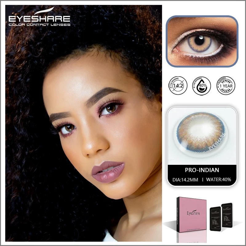 Цветные контактные линзы EYESHARE eye lens 2 шт./пара PRO Series ежегодно цветные цвет глаз 14
