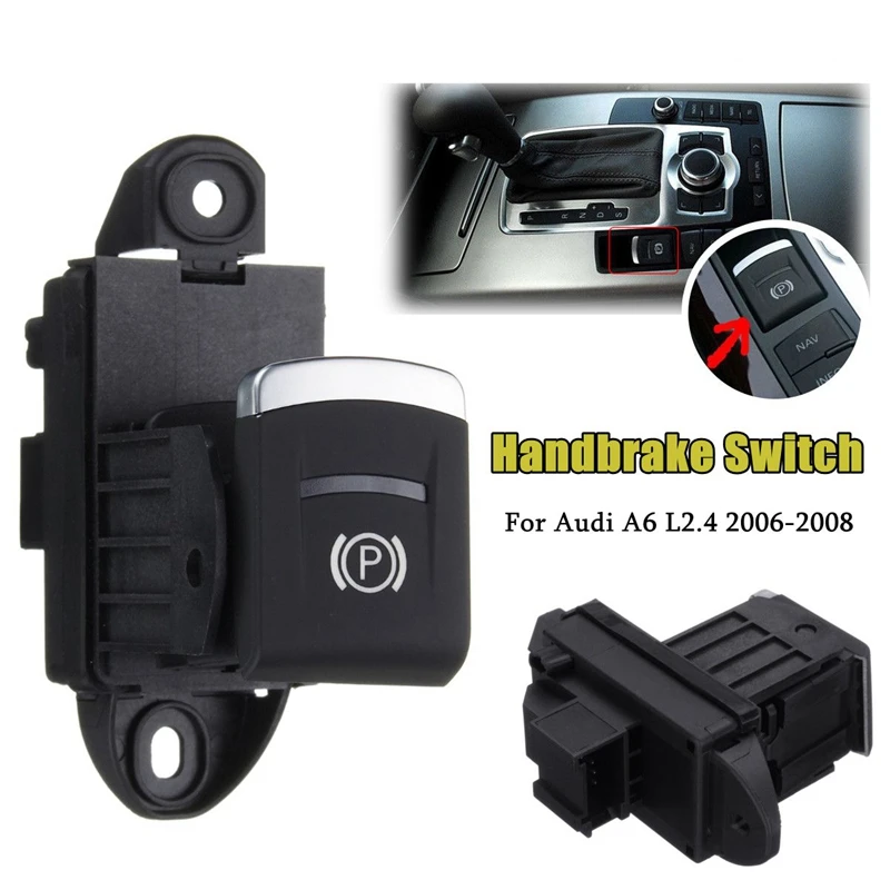 10 Pins Car Parking Brake Handbrake Stop Button Switch Replacement for Audi A6 C6 L2.4 2006 2007 2008 4F1927225C | Автомобили и