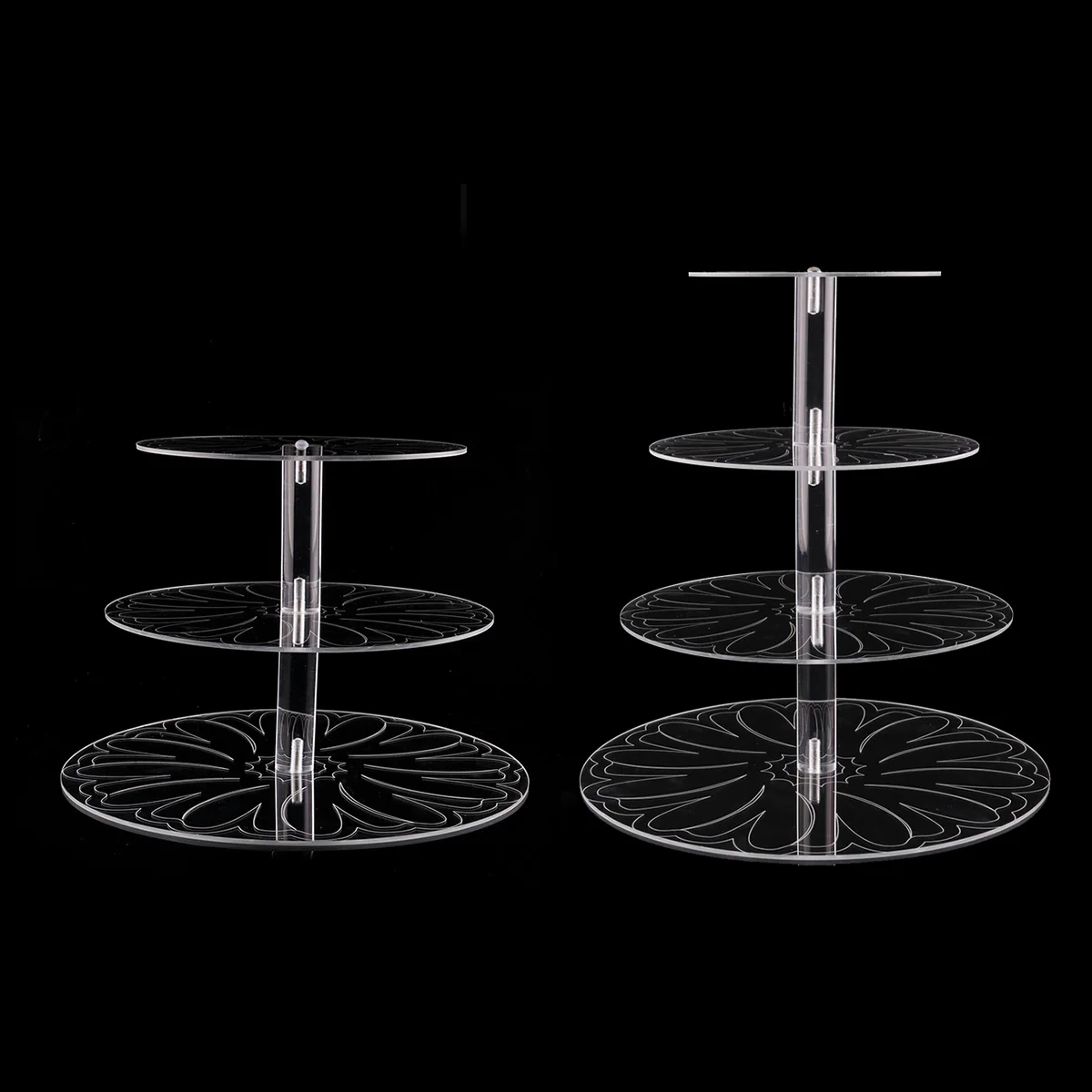 

2021 New Acrylic Pattern Cake Stand Without Packaging For Weddings Bread Baking Tools Placed Creativity Sell Like Hot Cakes