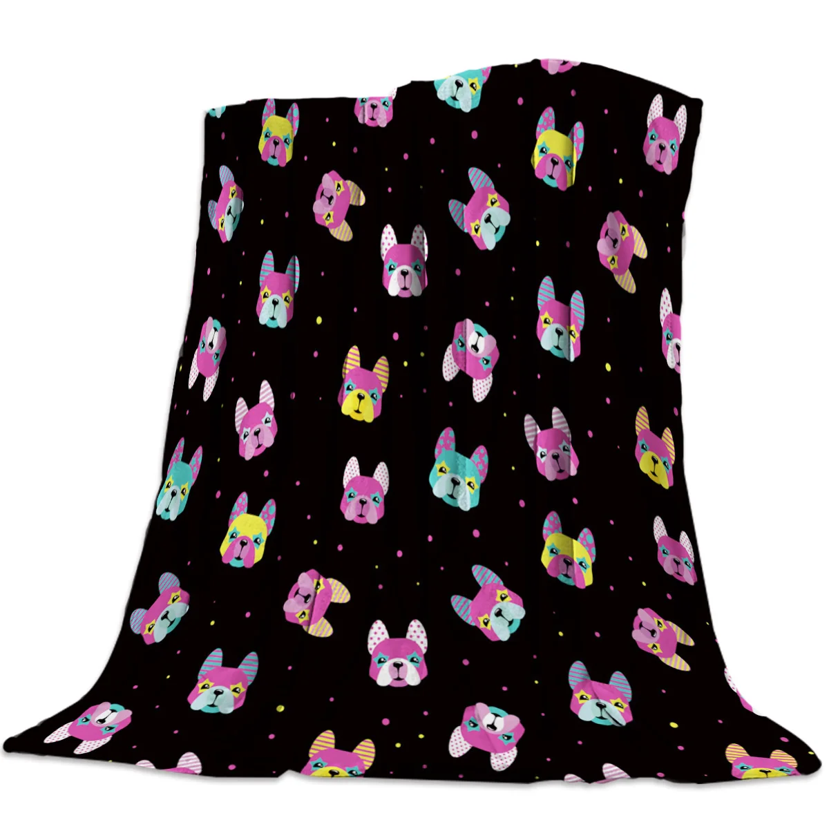 Фланелевое Одеяло для кровати искусственное животное французское одеяло