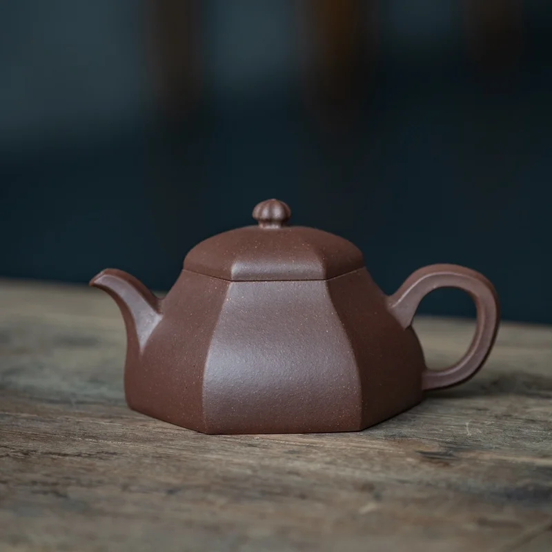 

Yixing recommended tea He Weifeng disciple sianing pure manual and old purple clay hexagon of lotus seed products