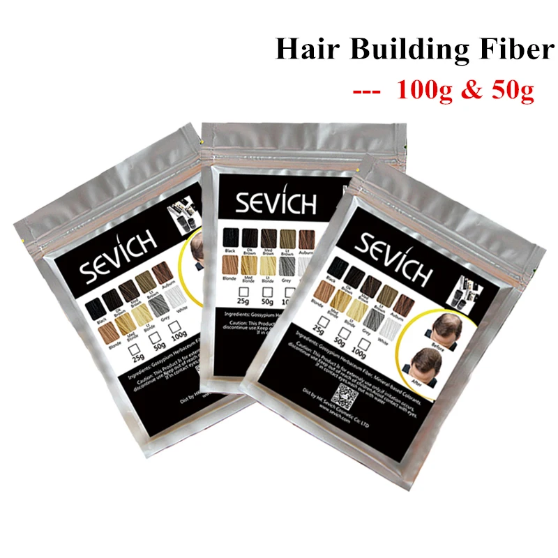 

Hair Fibers 10 Color Keratin Hair Building Fiber Powder Instant Hair Growth Fiber Refill 50g Hair Care Product 100g