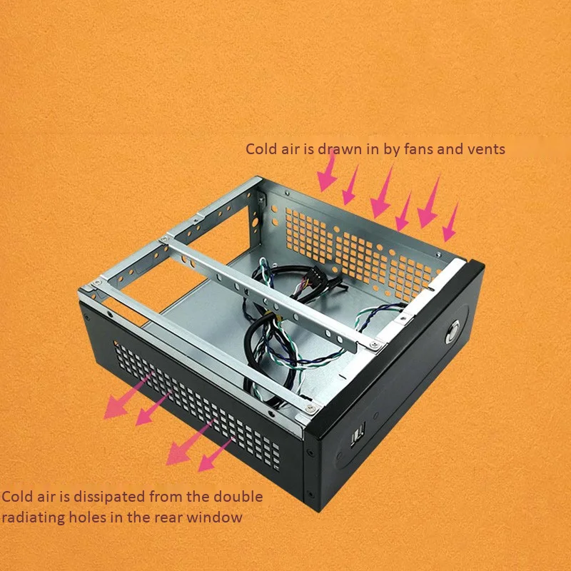 Mini Itx Horizontal Chassis Usb2.0 2.5 Inch Hdd Ssd Sgcc Computer Gaming Pc Desktop HTPC | Электроника
