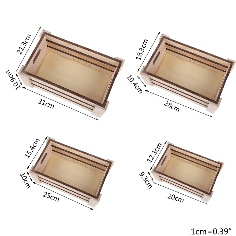 

Креативная прямоугольная деревянная настольная корзина для хранения, настольный органайзер, коробка, Рабочий стол