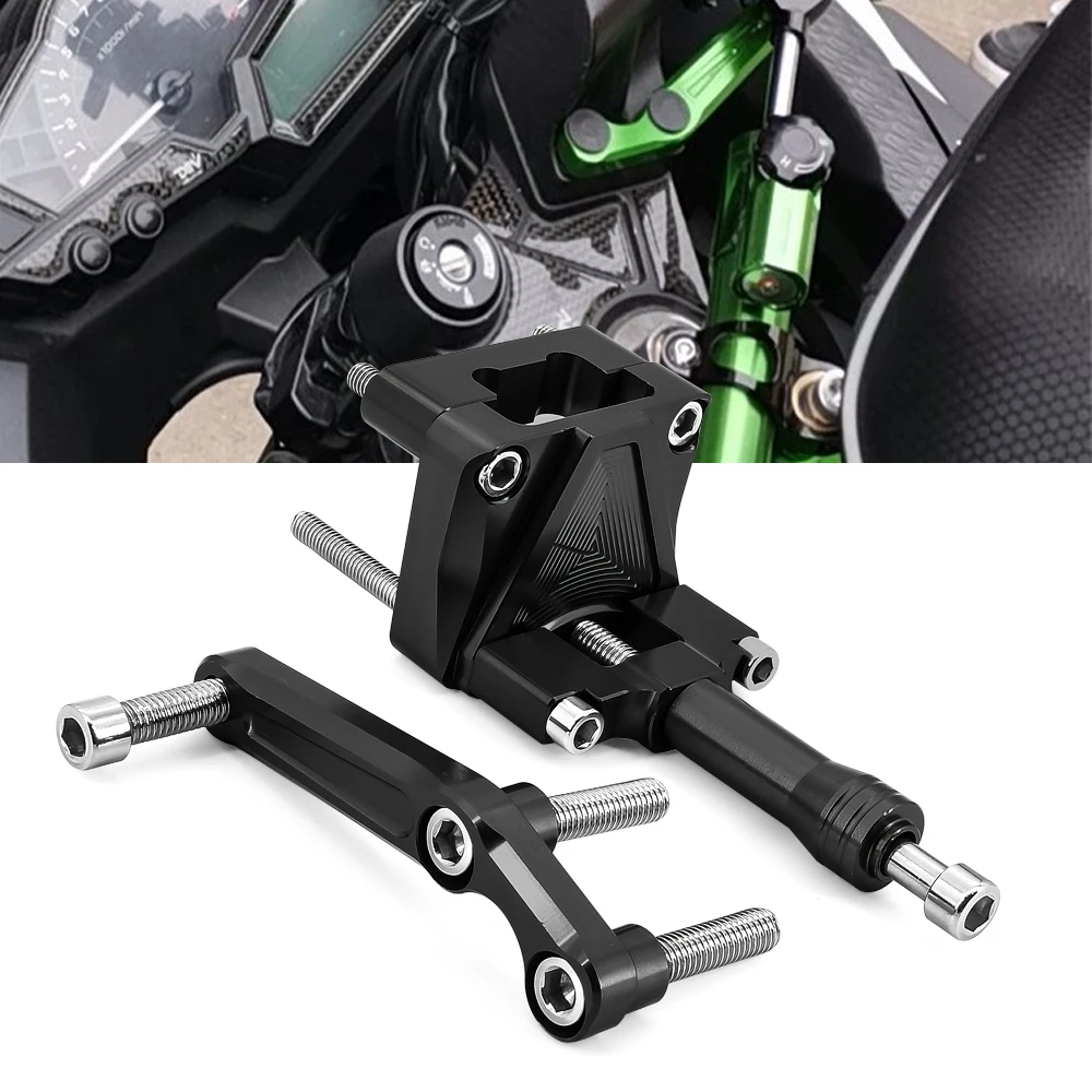 

Motorcycle Stabilizer Steering Damper Mounting Kit Bracket Support Safety Control For Kawasaki EX300 NINJA300 2013-2017