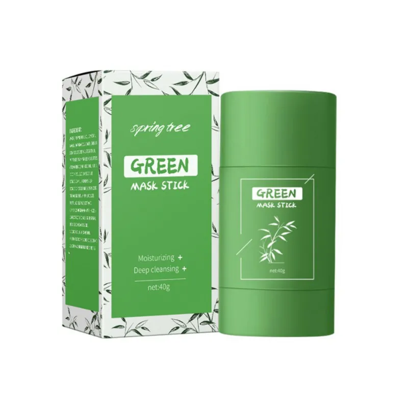 

Green Tea Solid Mask Gentle Cleansing Oil-controlling Smoothing Mask 40g Balance Water And Oil Brighten Skin Improve Pore Coarse