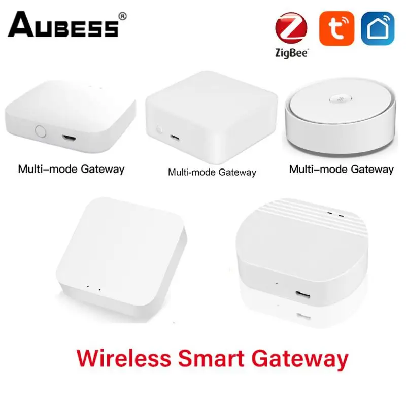 Умный шлюз Tuya ZigBee многорежимный хаб с поддержкой Wi-Fi Bluetooth дистанционное