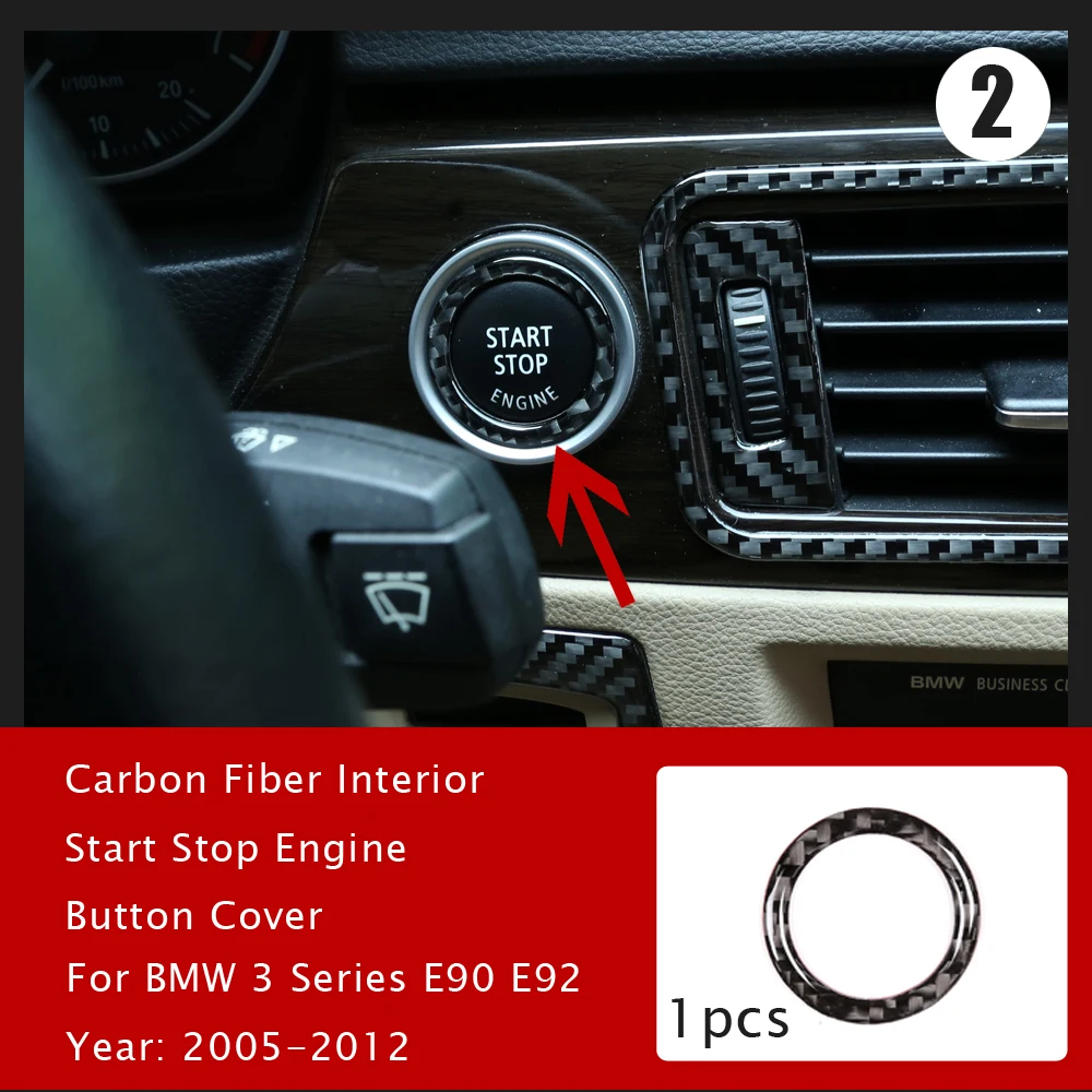 Для BMW E90 E92 E93 3 серии Модифицированная Крышка для кнопки запуска и остановки