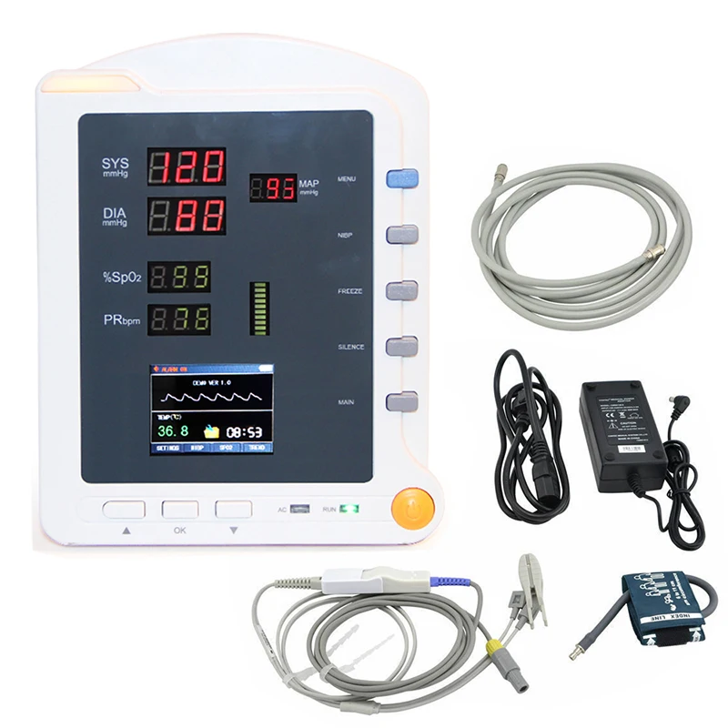CONTEC CMS5100 VET Ветеринарный монитор NIBP SPO2 PR 3 параметры крови Давление пациента для