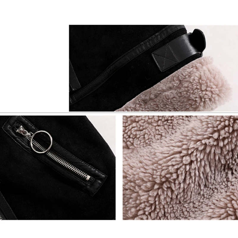 

Clothing Lamb Fur Vest Female 2021 Winter High Quality Fashion Sleeveles Warm Mid Long Vests Women Cotton Jacket Lady Clothes