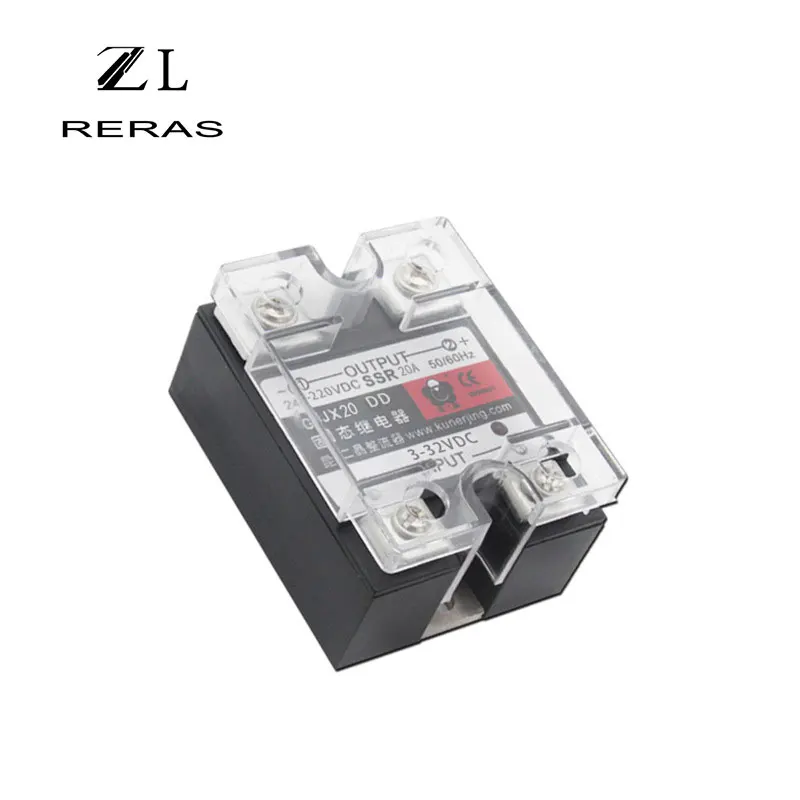 1 шт. твердотельное реле SSR-20DD 20A DC Control AC от 3 до 32 В постоянного тока 24-220 |