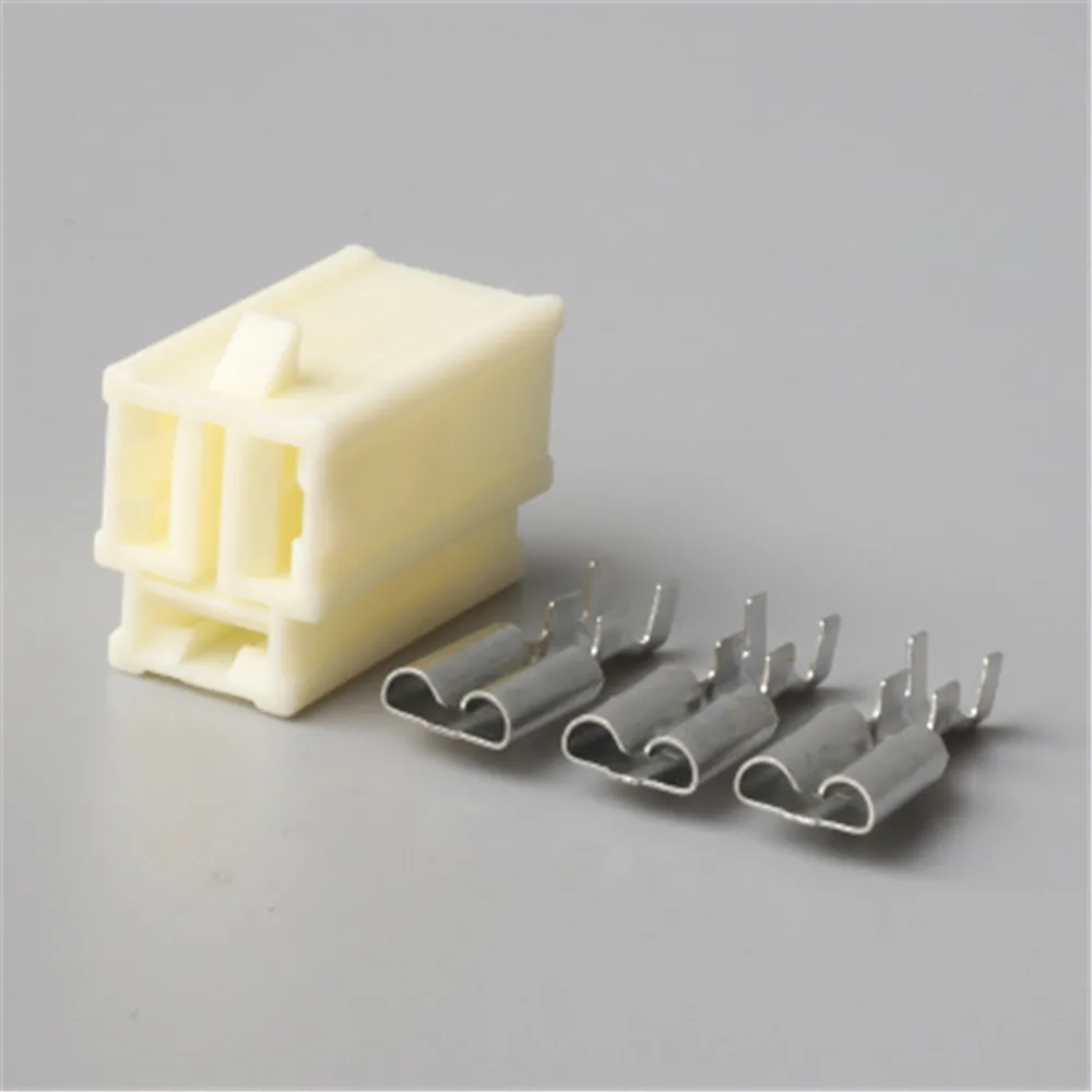 

5/10/20/50/100sets 7.8series 3pin auto wire harness connector with terminals