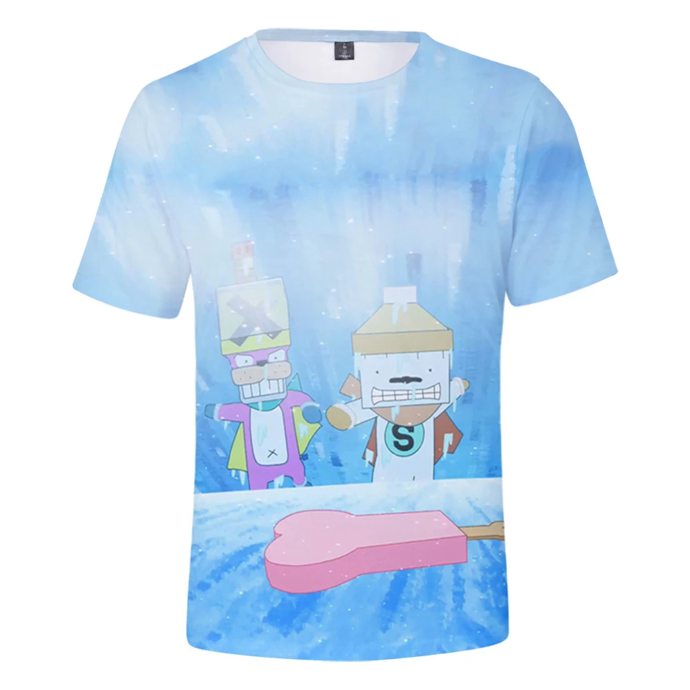 

020 Popular Men's t-shirt Summer Popular Casual T-shirt Print Super Little White Men's Fashion Girl Boy 3d t shirt Short Sleeve