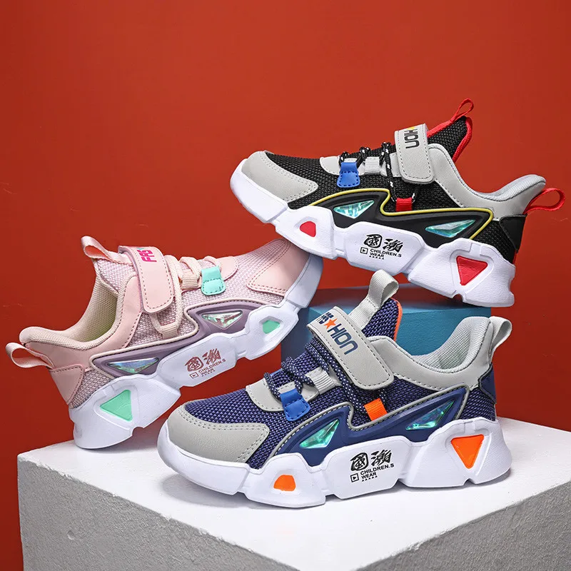 

2021 Fashion Summer Sneakers Girls Kids Shoes Boys Chaussure Enfant Children Comfortable breathable Sports Shoes For Girl