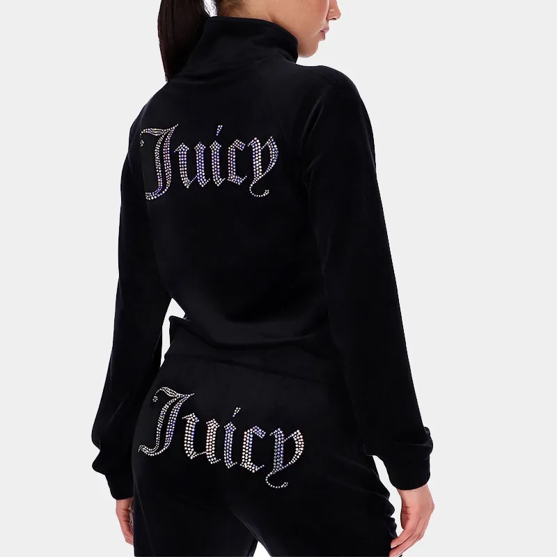 Женский Бархатный спортивный костюм из двух предметов флисовый с капюшоном и