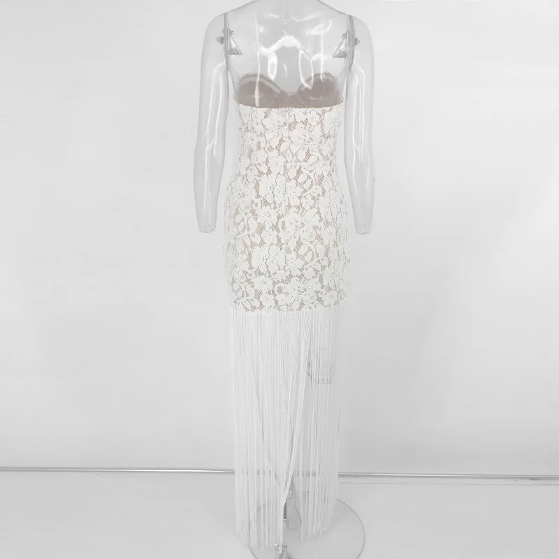 

Sexy Wrapped Chest Strapless Pretty Lace Appliques Mermaid Wedding Dress 2021 Lace Tassel Skirt Sexy Wedding Dress Vestido Novia