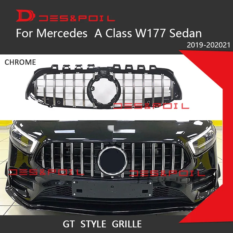 Новинка 2019 г. класс A W177 Amg GT вертикальная решетка радиатора передний бампер