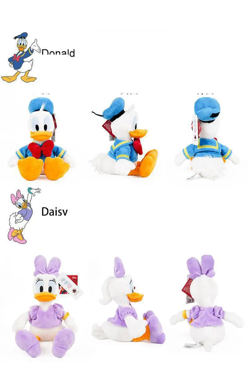 Disney Дональд Дак Дейзи Микки Минни плюшевые игрушки животные мягкие куклы подарок