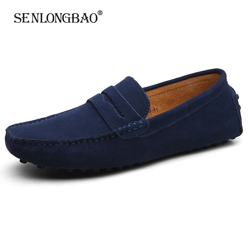 Men High Quality Leather Loafers Men Casual Shoes Moccasins Slip On Men's Flats Fashion Men Shoes Male Driving Shoes Size 38-49