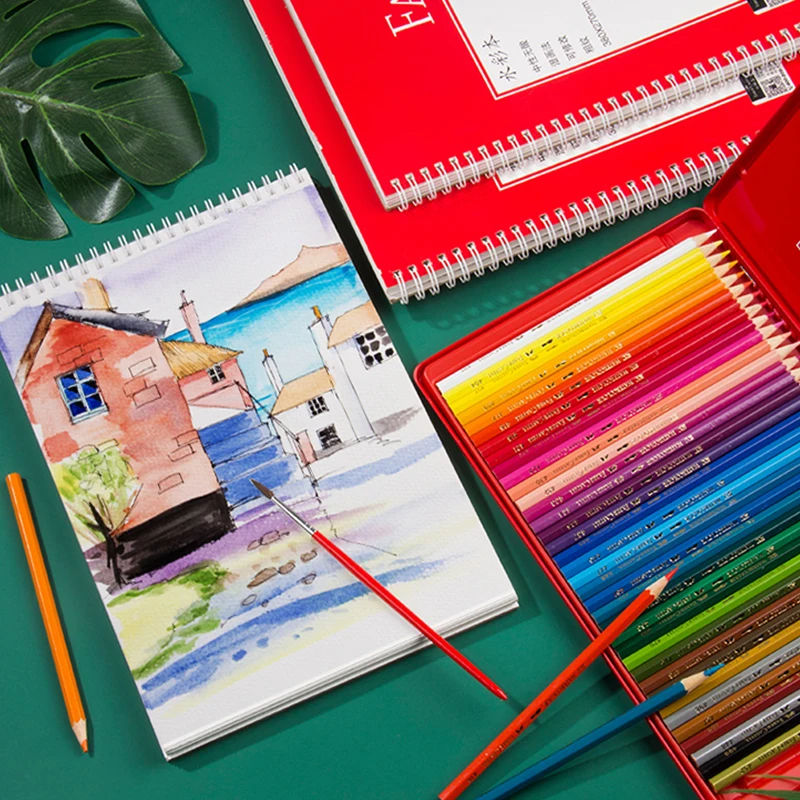 Профессиональная Акварельная бумага/книга FABER CASTELL 16K/8K 230/300 г/м² 20 листов цветная