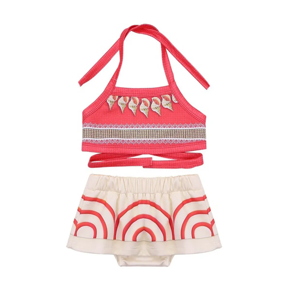 Купальник из 2 предметов с принтом и галстуком купальный костюм для маленьких