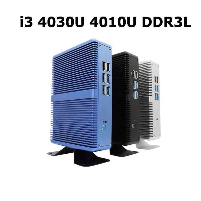 i3 4030U 4010U DDR3L Topton бытовой безвентиляторный мини-ПК Intel Core i3 5005U i5 7200U DDR4 16 Гб HD graphics 620 4K HTPC HDMI VGA дисплей порт низкая мощность - Color: i3 4030U 4010U DDR3L