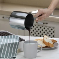 stainless steel butter warmer milk warmer pot with pour spouts small sauce pan for stove top chocolate melting coffee tea soup